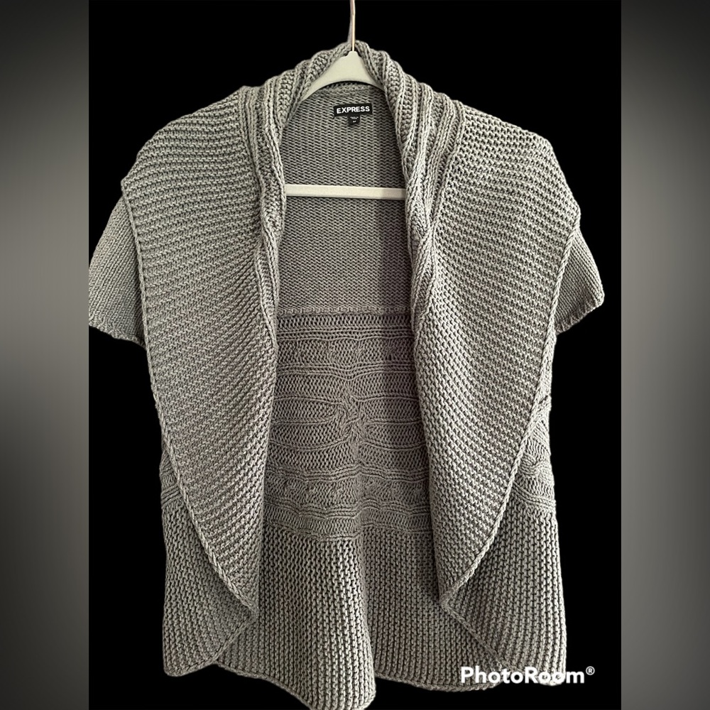 Express Sweater Shrug/Cardigan - Gray